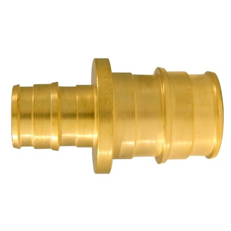 APOLLO 1/2 in. Expansion PEX in to X 3/4 in. D Barb Brass Straight Coupling EPXC1234